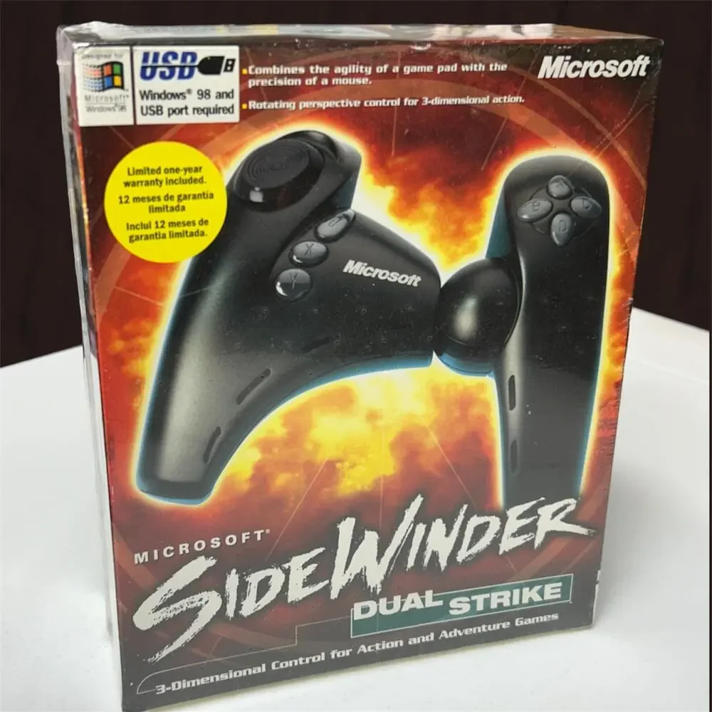 Microsoft Windows 98 Sidewinder Dual Strike USB PC Controller Gamepad NEW Sealed
